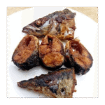 Fried mackerel