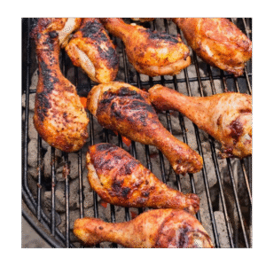 Grilled chicken drumstick